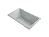 KOHLER K-1174-H2-95 Underscore Rectangle 72" x 42" drop-in whirlpool with heater without jet trim and with center drain