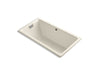 KOHLER K-856-GBN-47 Tea-for-Two 66" x 36" drop-in BubbleMassage air bath with Vibrant Brushed Nickel airjet finish