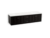 KOHLER K-99525-SD-1WU Damask 72" wall-hung bathroom vanity cabinet with 4 doors and 2 drawers, split top drawer