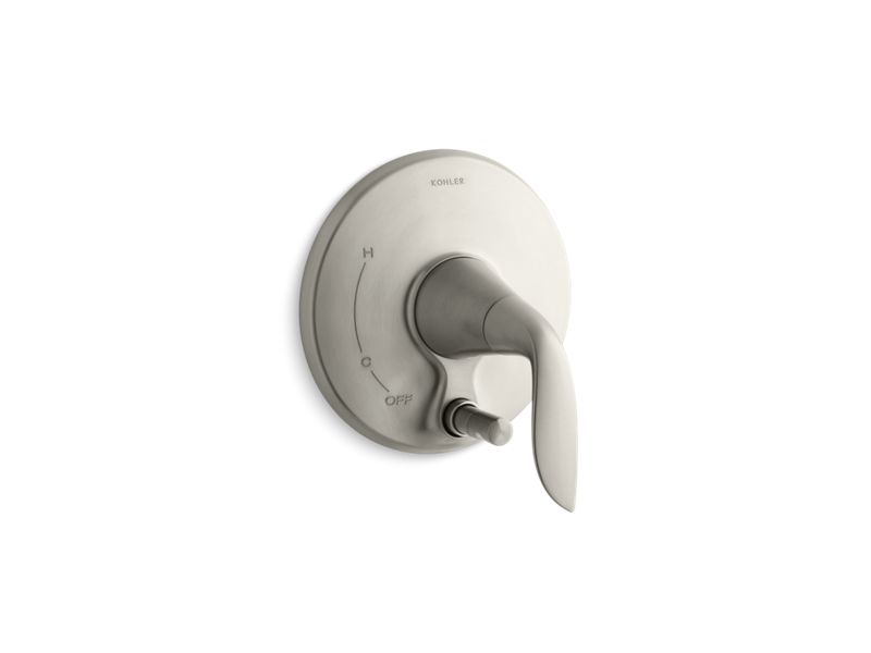 KOHLER T5321-4-BN Refinia Valve Trim With Push-Button Diverter, Valve Not Included in Vibrant Brushed Nickel