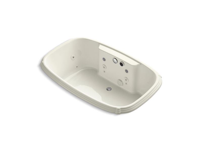 KOHLER K-1457-AH-96 Portrait 67" x 42" drop-in Effervescence bath with spa package