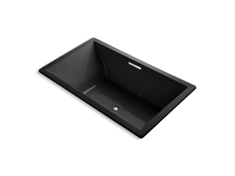 KOHLER K-1174-GVB-7 Underscore Rectangle 72" x 42" drop-in VibrAcoustic + BubbleMassage(TM) Air Bath with center drain