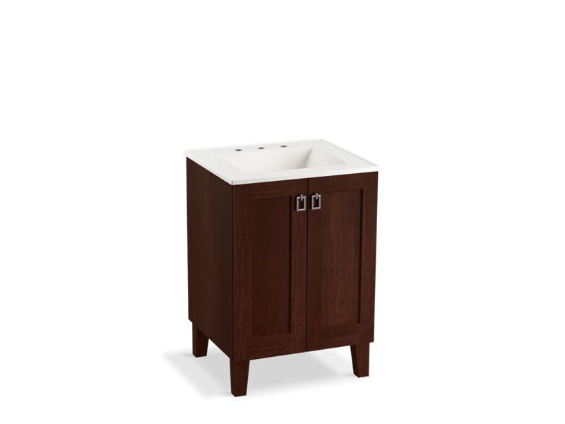 KOHLER K-99526-LG-1WG Poplin 24" bathroom vanity cabinet with legs and 2 doors