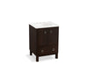 KOHLER K-99501-LG-1WB Jacquard 24" bathroom vanity cabinet with furniture legs, 2 doors and 1 drawer