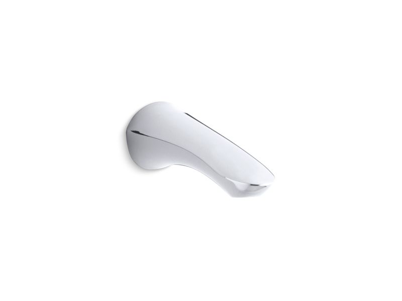 KOHLER 5328-CP Refinia Wall-Mount Non-Diverter Bath Spout in Polished Chrome
