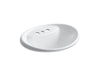 KOHLER K-2839-4 Tides Drop-in bathroom sink with 4" centerset faucet holes