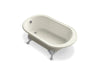 KOHLER 710-S-96 Iron Works Historic 66" X 36" Freestanding Oval Bath in Biscuit