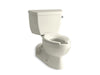 KOHLER 3554-RA Barrington Two-piece elongated 1.6 gpf toilet with Pressure Lite flushing technology and right-hand trip lever