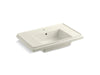 KOHLER K-2758-1-96 Tresham 30" pedestal bathroom sink basin with single faucet hole