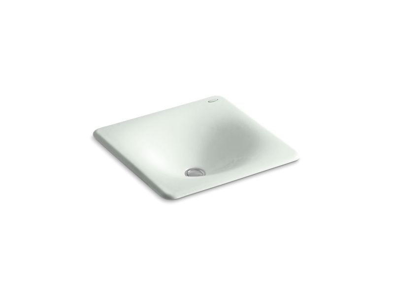 KOHLER K-2827 Iron/Tones 16-3/8" x 15-5/8" x 5-3/4" Drop-in/undermount bathroom sink