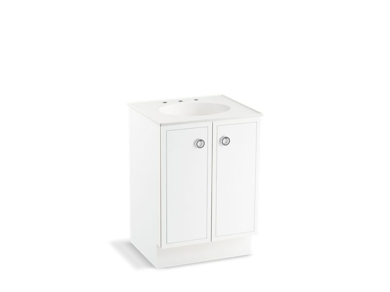 KOHLER K-99500-TK-1WA Jacquard 24" bathroom vanity cabinet with toe kick and 2 doors