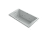 KOHLER K-1173-H2-95 Underscore Rectangle 66" x 36" drop-in whirlpool with heater without jet trim