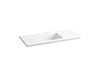KOHLER K-2783-1 Ceramic/Impressions 49" Vitreous china vanity top with integrated rectangular sink