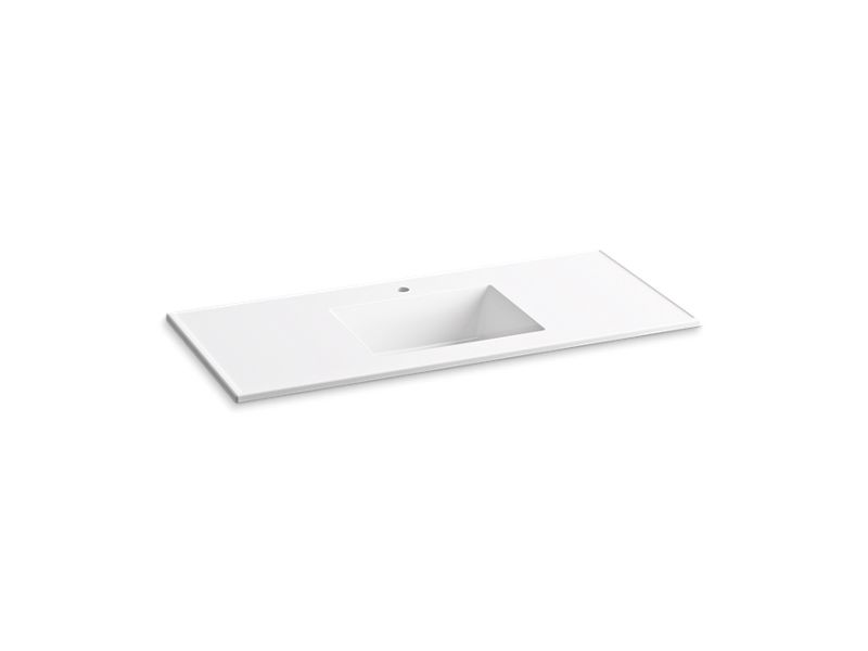KOHLER K-2783-1 Ceramic/Impressions 49" Vitreous china vanity top with integrated rectangular sink