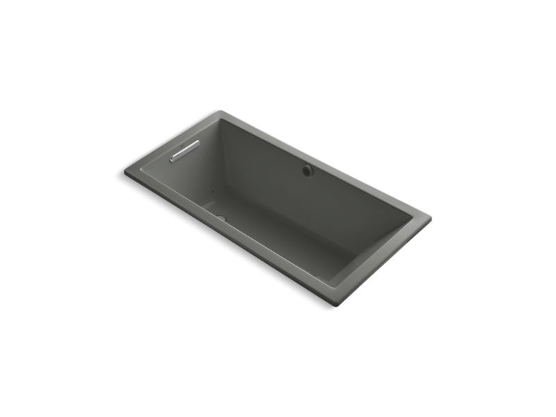 KOHLER K-1167-GW-58 Underscore Rectangle 60" x 30" drop-in BubbleMassage(TM) Air Bath with Bask heated surface and reversible drain