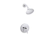 KOHLER TS97077-4-CP Pitch Rite-Temp Shower Trim With 2.0 Gpm Showerhead in Polished Chrome