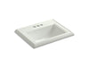 KOHLER K-2241-4 Memoirs Classic Classic drop-in bathroom sink with 4" centerset faucet holes