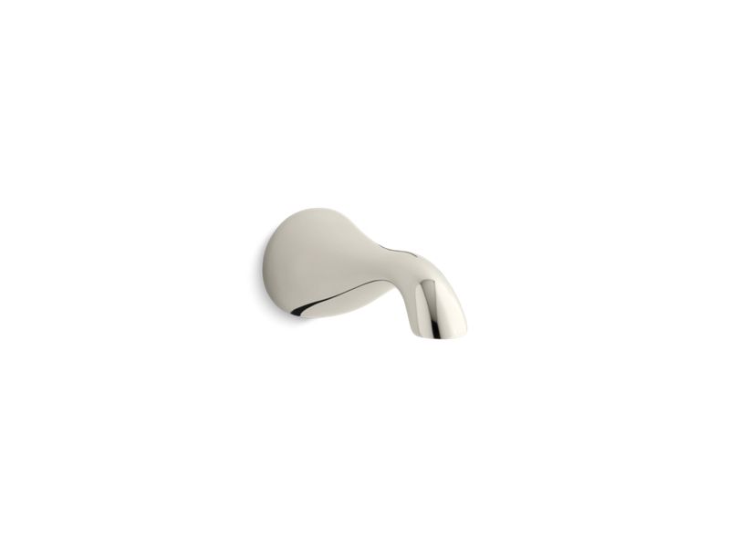 KOHLER 16135-SN Revival Wall-Mount Non-Diverter Bath Spout in Vibrant Polished Nickel