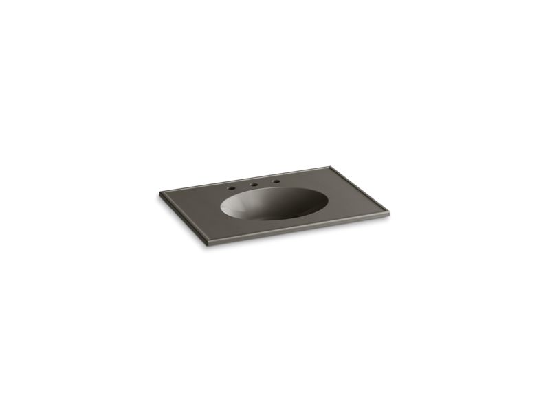 KOHLER K-2796-8 Ceramic/Impressions 31" Vitreous china vanity top with integrated oval sink