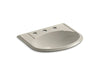 KOHLER K-2279-8-G9 Devonshire Drop-in bathroom sink with 8" widespread faucet holes