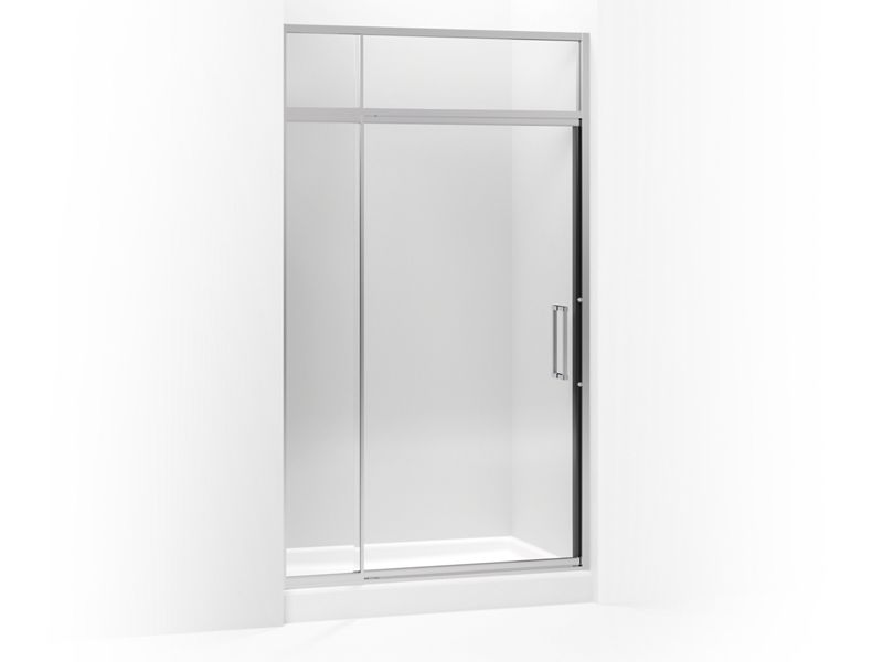 KOHLER 705872-SH Lattis Transom Metal, 42",48" in Bright Silver