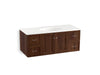 KOHLER K-99522-1WE Damask 48" wall-hung bathroom vanity cabinet with 2 doors and 4 drawers