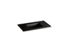 KOHLER K-2781-1 Ceramic/Impressions 37" rectangular vanity-top bathroom sink with single faucet hole