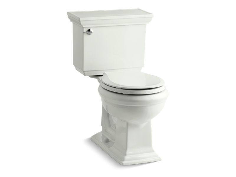 KOHLER 3933-U Memoirs Stately Two-piece round-front 1.28 gpf chair height toilet with insulated tank