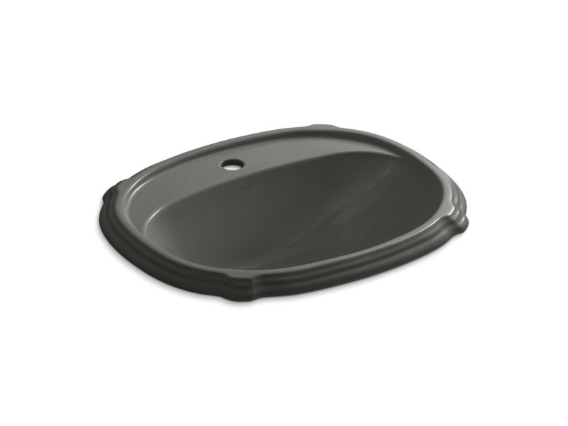 KOHLER K-2189-1-58 Portrait Drop-in bathroom sink with single faucet hole