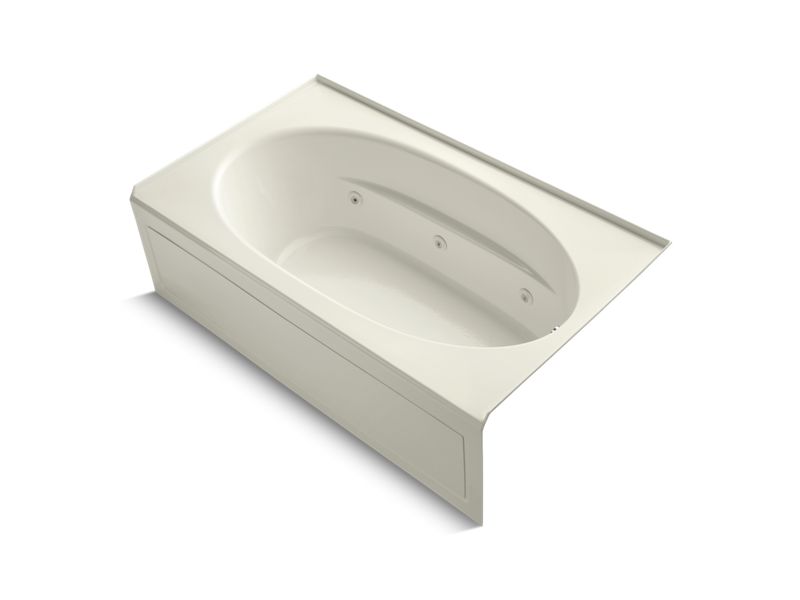 KOHLER K-1114-RA-96 Windward 72" x 42" alcove whirlpool with integral apron and right-hand drain