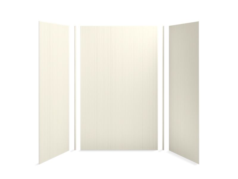 KOHLER 97616-T02-96 Choreograph 60" X 36" X 96" Shower Wall Kit, Cord Texture in Biscuit