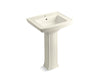 KOHLER 2359-1 Archer Pedestal bathroom sink with single faucet hole