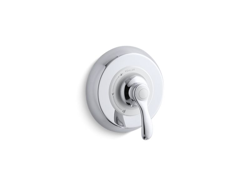 KOHLER TS12021-4-CP Fairfax Rite-Temp(R) Valve Trim With Lever Handle in Polished Chrome