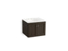 KOHLER K-99513-1WC Damask 24" wall-hung bathroom vanity cabinet with 2 doors