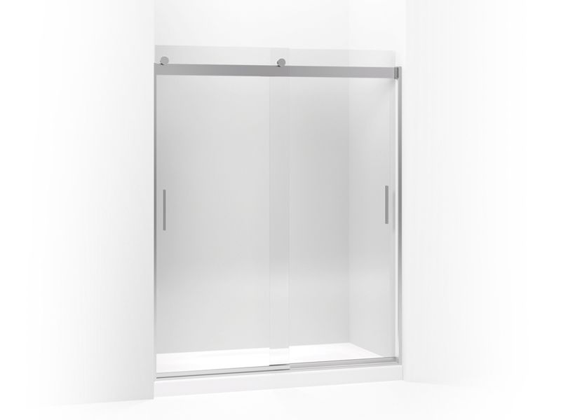 KOHLER K-706164-L Levity Sliding shower door, 74" H x 56-5/8 - 59-5/8" W, with 5/16" thick Crystal Clear glass