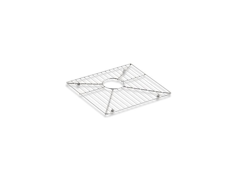 KOHLER 6135-ST 8 Degree Sink Rack, Left-Hand Bowl in Stainless Steel