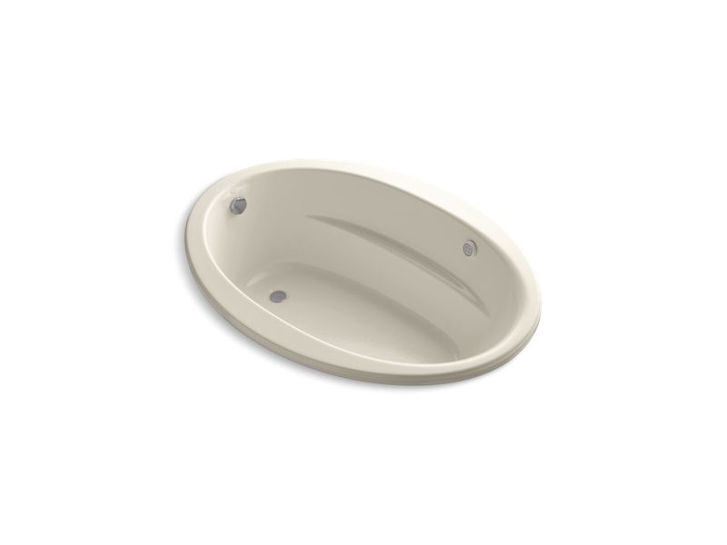 KOHLER K-1162-GW-47 Sunward 60" x 42" drop-in BubbleMassage(TM) Air Bath with Bask heated surface and reversible drain