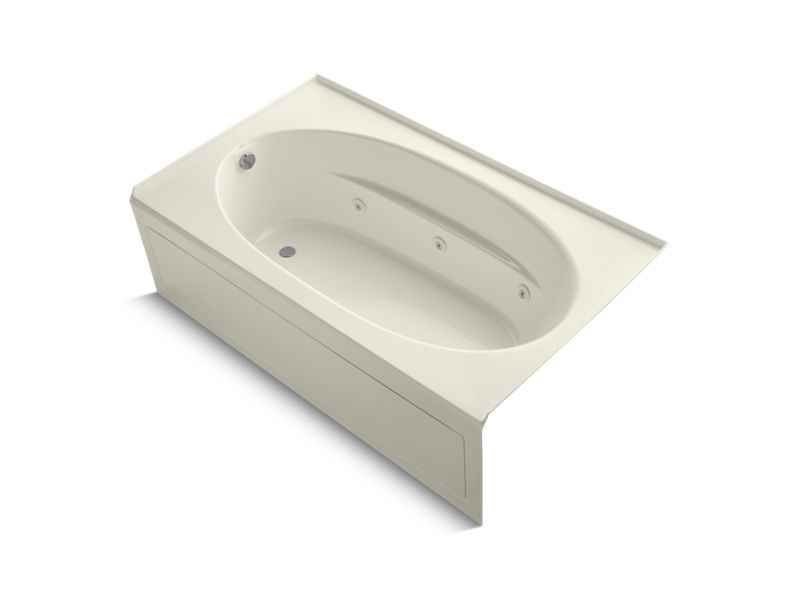 KOHLER K-1114-LA-96 Windward 72" x 42" alcove whirlpool with integral apron and left-hand drain