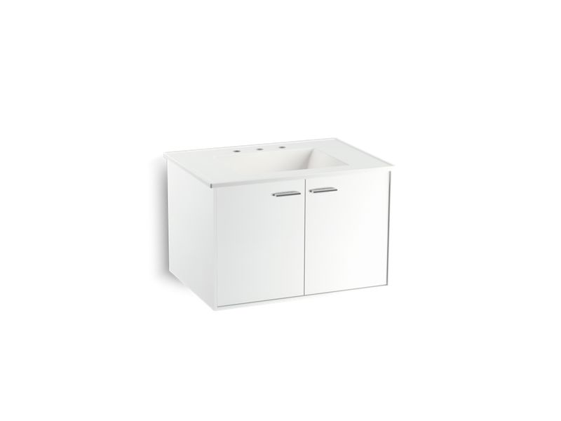 KOHLER K-99540-1WA Jute 30" wall-hung bathroom vanity cabinet with 2 doors