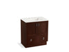 KOHLER K-99529-TK-1WG Poplin 30" bathroom vanity cabinet with toe kick, 2 doors and 1 drawer