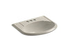 KOHLER K-2279-4-G9 Devonshire Drop-in bathroom sink with 4" centerset faucet holes