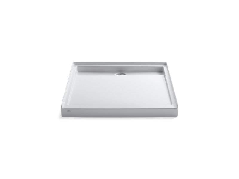KOHLER K-9997 Groove 42" x 42" single-threshold rear center drain shower base