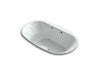 KOHLER K-5718-GW-95 Underscore Oval 72" x 42" drop-in BubbleMassage(TM) Air Bath with Bask heated surface