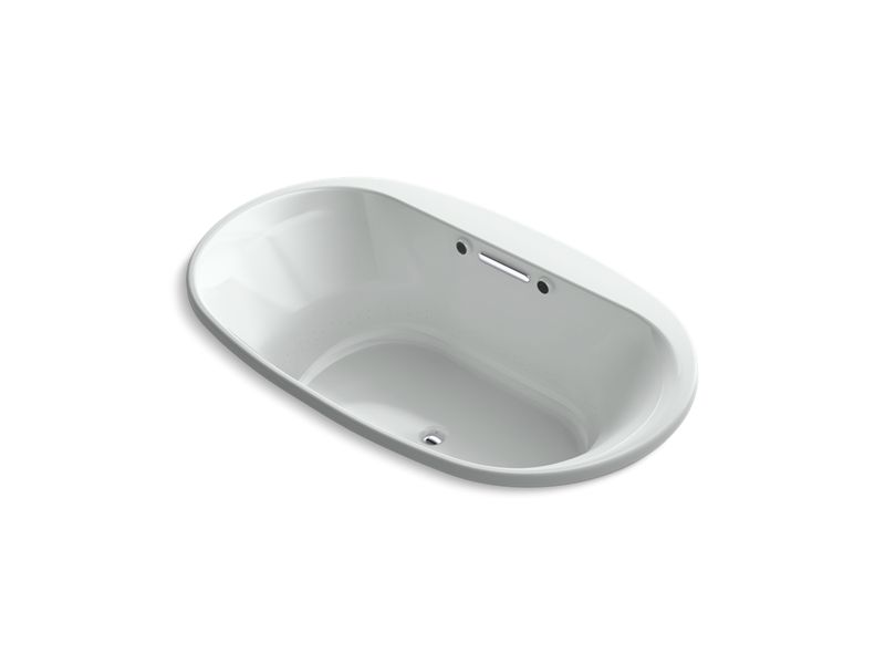 KOHLER K-5718-GW-95 Underscore Oval 72" x 42" drop-in BubbleMassage(TM) Air Bath with Bask heated surface