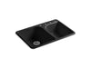 KOHLER K-5932-4 Executive Chef 33" x 22" x 10-5/8" top-mount large/medium, high/low double-bowl kitchen sink with 4 faucet holes