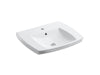 KOHLER K-2381-1-0 Kelston Drop-in bathroom sink with single faucet hole