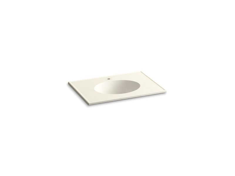 KOHLER K-2796-1 Ceramic/Impressions 31" oval vanity-top bathroom sink with single faucet hole
