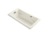KOHLER K-865-GCP-96 Tea-for-Two 72" x 36" drop-in BubbleMassage air bath with Polished Chrome airjet finish