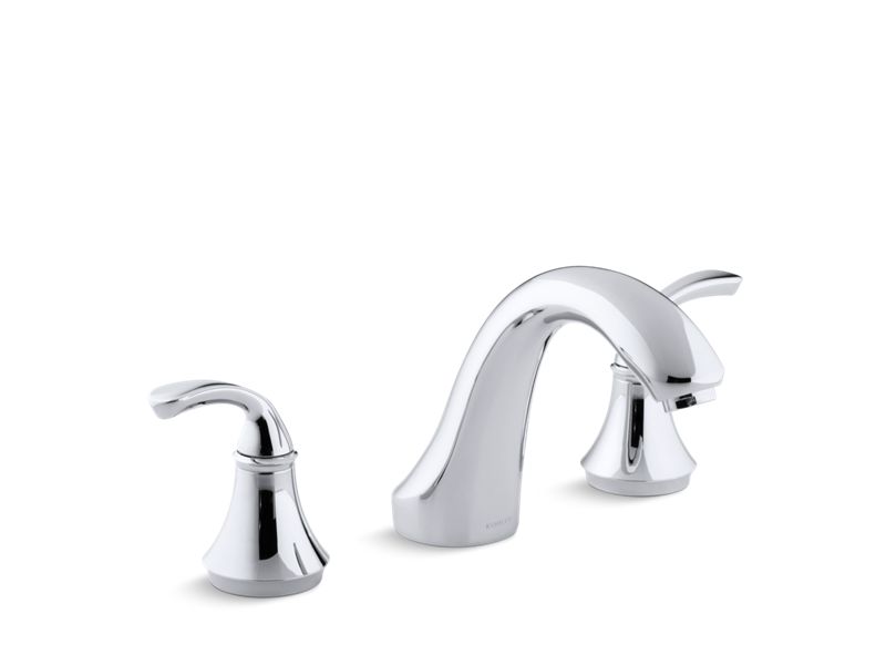 KOHLER K-T10278-4 Forté Sculpted Deck-mount bath faucet trim for high-flow valve, valve not included