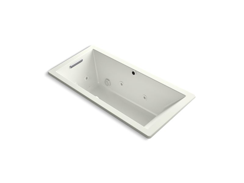 KOHLER K-1822-XH2G-NY Underscore Rectangle 66" x 32" drop-in whirlpool + BubbleMassage(TM) Air Bath